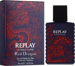 Replay Signature Red Dragon For Man toaletná voda pre mužov 30 ml