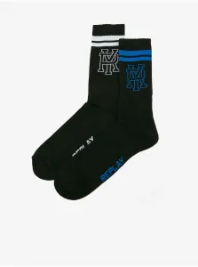 Súprava dvoch párov ponožiek v čiernej farbe Replay #6424206