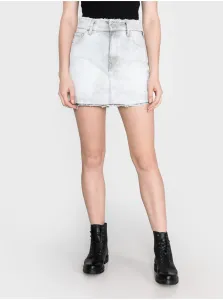Light Grey Women's Short Denim Skirt Replay - Women's #1057723