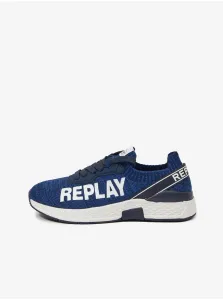 Dark Blue Girly Sneakers Replay - Girls #637406