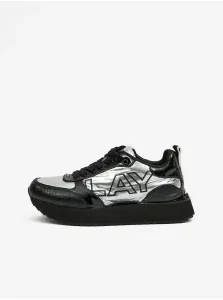 Silver and Black Womens Sneakers Replay - Women