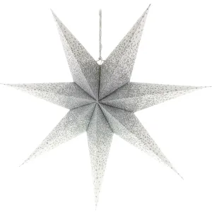 Dekorace vánoční RETLUX RXL 341 WW hvězda bílostříbrná