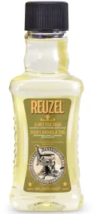 Reuzel Šampón, kondicionér a sprchový gél 3 v 1 (3-in-1 Tea Tree Shampoo-Conditioner- Body Wash) 350 ml