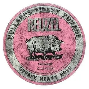 REUZEL Holland's Finest Pomade Pink Grease Heavy Hold pomáda na vlasy pre silnú fixáciu 340 g #1817625