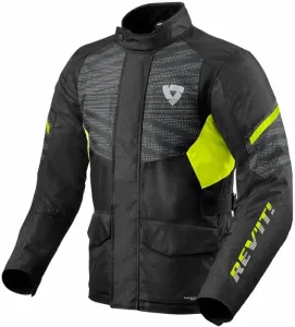 Rev'it! Jacket Duke H2O Black/Neon Yellow L Textilná bunda