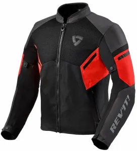 Rev'it! Jacket GT-R Air 3 Black/Neon Red L Textilná bunda