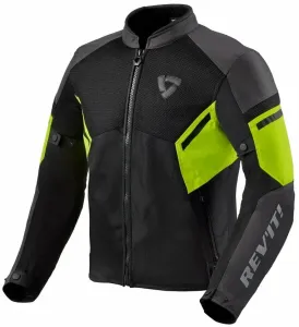 Rev'it! Jacket GT-R Air 3 Black/Neon Yellow 3XL Textilná bunda