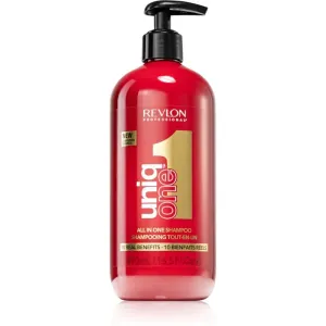 Revlon Professional Uniq One All In One Shampoo 490 ml šampón pre ženy na poškodené vlasy; na šedivé vlasy; na lámavé vlasy; na rozštiepené končeky
