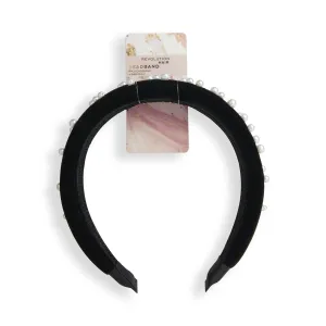 Revolution Haircare Headband Velvet Pearl čelenka do vlasov 1 ks