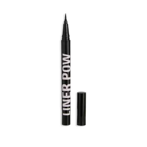Makeup Revolution London Liner Pow Longwear Liquid Liner 0,5 ml očná linka pre ženy Black fix v ceruzke