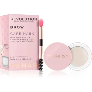 Makeup Revolution London Rehab Brow Care Mask 12 g starostlivosť o mihalnice a obočie pre ženy