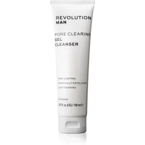 Revolution Man Pore Clearing Gel Cleanser 150 ml čistiaci gél pre mužov na mastnú pleť; na problematickú pleť s akné