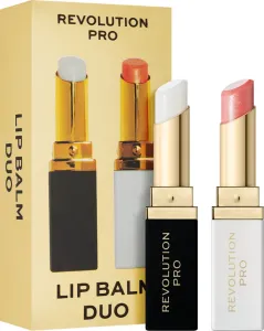 Revolution Pro Lip Balm Duo darčeková kazeta balzam na pery Clear Lip Balm 2,7 g + balzam na pery Tinted Lip Balm 2,7 g pre ženy