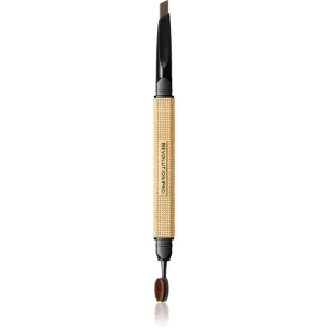 Revolution PRO Rockstar obojstranná ceruzka na obočie s kefkou odtieň Dark Brown 0,25 g