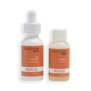 Revolution Skincare Brighten 15% Vitamin C Powder Serum 30 ml pleťové sérum pre ženy proti vráskam; na rozjasnenie pleti