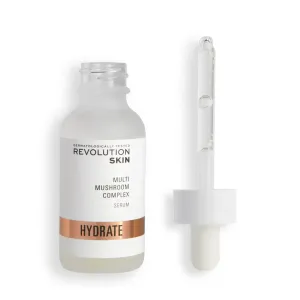 Revolution Skincare Hydrate Multi Mushroom Complex hĺbkovo vyživujúce a hydratačné sérum pre rozjasnenie pleti 30 ml