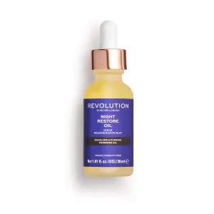 Revolution Skincare Night Restore Oil 30 ml pleťové sérum na veľmi suchú pleť; výživa a regenerácia pleti; na rozjasnenie pleti; na dehydratovanu pleť