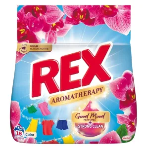 REX Prací prášok Aromatherapy Orchid Color Box 18 pranie 990 g