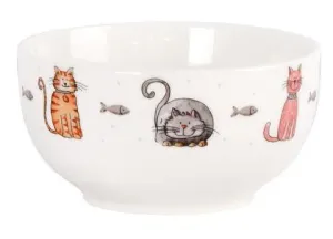 Keramická miska s kreslenými mačkami #5621913