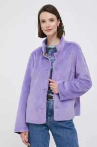 Bunda Rich & Royal dámska, fialová farba, prechodná