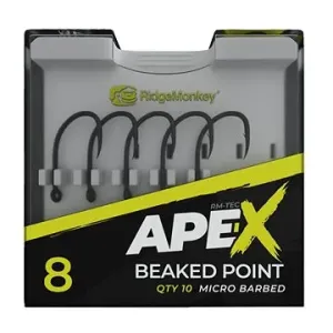 RidgeMonkey Ape-X Beaked Point Barbed 10 ks