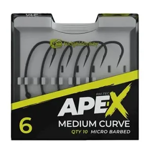 RidgeMonkey Ape-X Medium Curve Barbed 10 ks