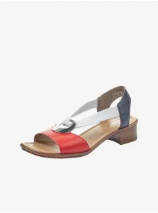 Sandále pre ženy Rieker - biela, červená #5942403