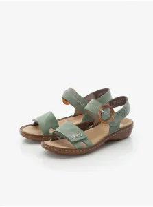 Zelené dámske sandále Rieker #611277