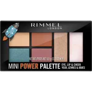 Rimmel London Mini Power Palette 6,8 g kontúrovacia paletky pre ženy 004 Pioneer