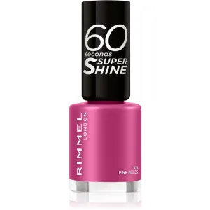 Rimmel London 60 Seconds Super Shine 8 ml lak na nechty pre ženy 321 Pink Fields