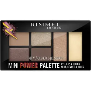 Rimmel London Mini Power Palette 6,8 g kontúrovacia paletky pre ženy 001 Fearless
