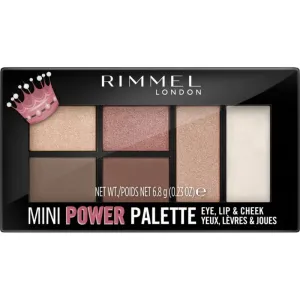 Rimmel London Mini Power Palette 6,8 g kontúrovacia paletky pre ženy 003 Queen