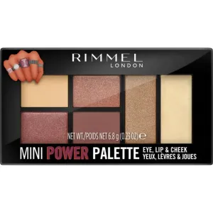 Rimmel London Mini Power Palette 6,8 g kontúrovacia paletky pre ženy 006 Fierce