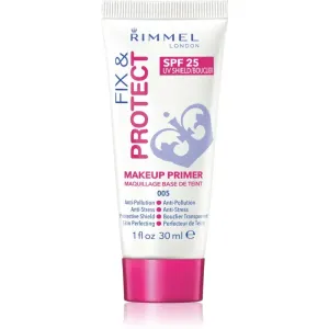 Rimmel London Fix & Protect SPF25 Makeup Primer 005 podkladová báza pre zjednotenú a rozjasnenú pleť 30 ml