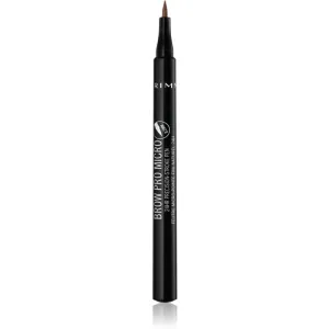 Rimmel London Brow Pro Micro 24HR Precision-Stroke Pen 1 ml ceruzka na obočie pre ženy 003 Soft Brown