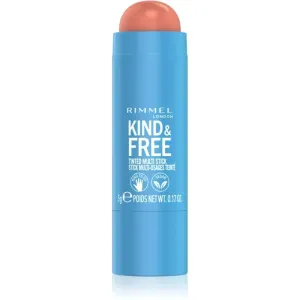 Rimmel Kind & Free multifunkčné líčidlo na oči, pery a tvár odtieň 002 Peachy Cheeks 5 g