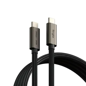 Kábel RINGKE USB 3.2 GEN 2X2 TYPE-C CABLE PD240W 200CM BLACK (8809961785078)