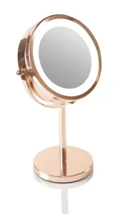 Rio-Beauty Obojstranné kozmetické zrkadlo (Rose Gold Mirror)
