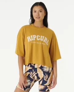 Rip Curl T-Shirt SEACELL CROP HERITAGE TEE Gold #9198052