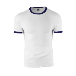 Bielo-modré pánske tričko s krátkym rukávom #8373053