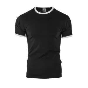 Čierne pánske tričko s krátkym rukávom #8256666