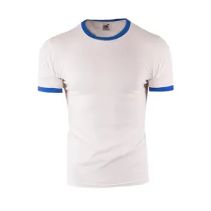 Pánske bielo-modré tričko s krátkym rukávom