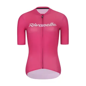 RIVANELLE BY HOLOKOLO Cyklistický dres s krátkym rukávom - DRAW UP - ružová