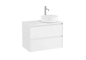 Kúpeľňová skrinka pod umývadlo Roca ONA 79,4x58,3x45,7 cm biela mat ONADESK802ZBMP