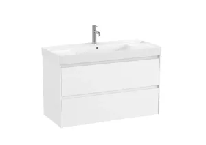 Kúpeľňová skrinka s umývadlom Roca ONA 100x64,5x46 cm biela mat ONA1002ZBM