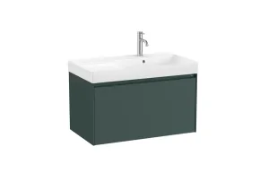 Kúpeľňová skrinka s umývadlom Roca ONA 80x50,5x46 cm zelená mat ONA801ZZMP