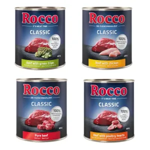 Výhodné balenie Rocco Classic 24 x 800 g - čisté hovädzie