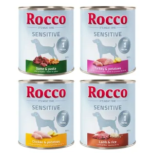 Rocco Sensitive, 24 x 800 g - 20 + 4 zdarma - morka & zemiaky