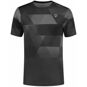 Pánske funkčné tričko Rogelli GEOMETRIC, čierno-šedé ROG351410 S #6111181