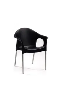ArtRoja Záhradná stolička LISA | čierna
